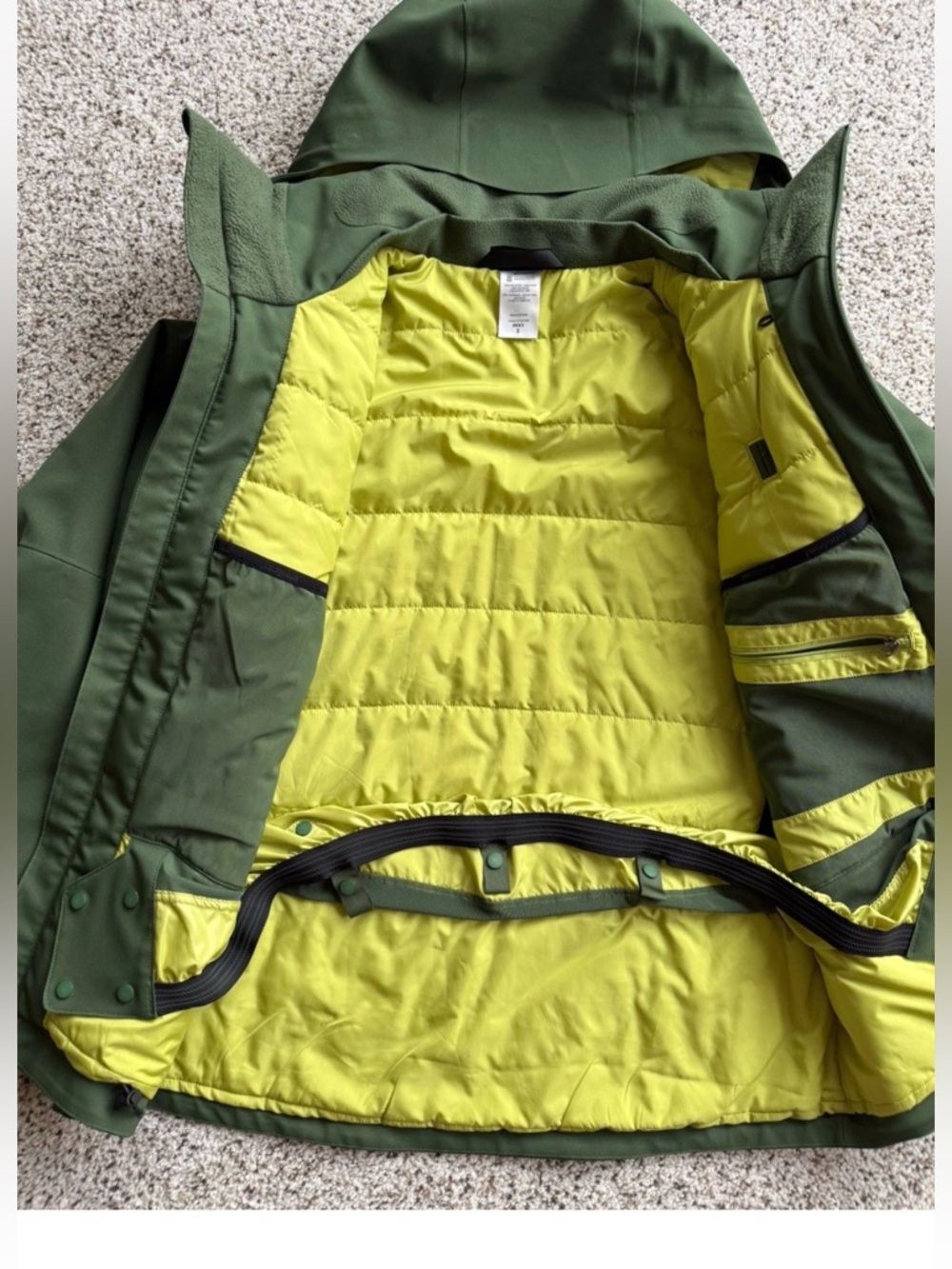 Patagonia Men’s Small Green Ski/Snowboard 2000s Vintage Coat - Picture 3 of 11